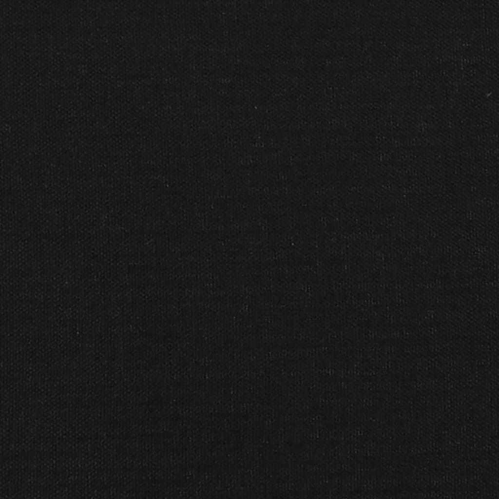 Kopfteil mit Ohren Schwarz 147x23x78/88 cm Stoff